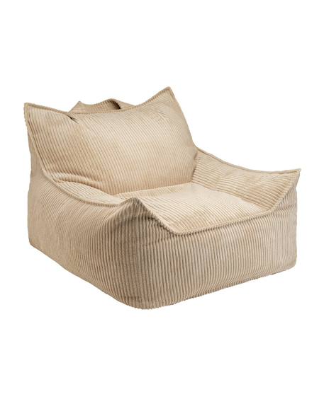 Fauteuil club pouf ado en velours côtelé Brown sugar+Toffee 6 - vertbaudet enfant 