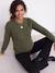 Pull grossesse et allaitement bordeaux+kaki 11 - vertbaudet enfant 