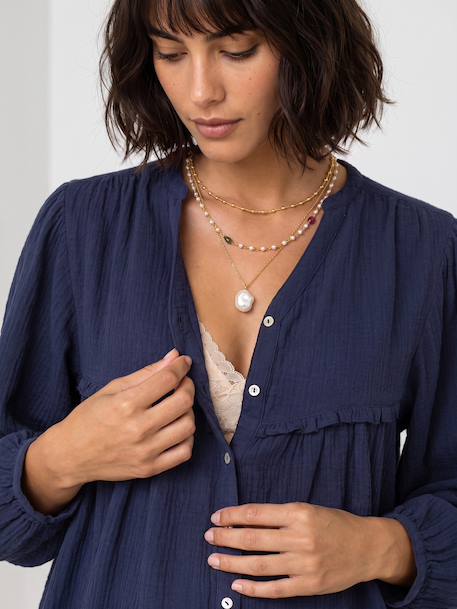 Chemise grossesse et allaitement bleu ardoise 8 - vertbaudet enfant 