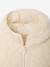 Veste fille à capuche sherpa imprimée léopard écru+marron imprimé 3 - vertbaudet enfant 