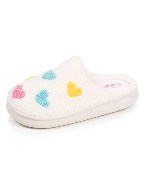 Chaussons mules maille bouclette semelle bloup extra confort Ivoire 6 - vertbaudet enfant 