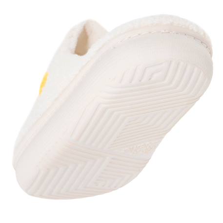 Chaussons mules maille bouclette semelle bloup extra confort Ivoire 5 - vertbaudet enfant 