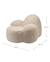 Fauteuil Momo pouf ado en teddy Biscuit 5 - vertbaudet enfant 