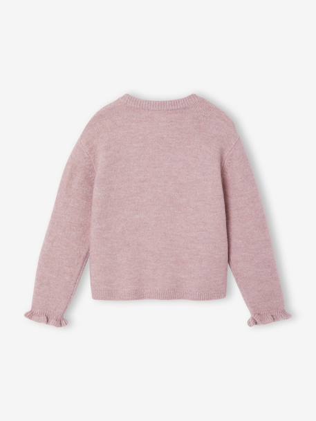 Gilet fille manches longues olive+rose pâle 5 - vertbaudet enfant 