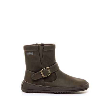 Bottines filles synthétique fermeture éclair barefoot Black+Brown+Moka 13 - vertbaudet enfant 