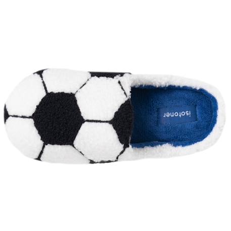 Chaussons mules maille bouclette semelle bloup extra confort Bleu 2 - vertbaudet enfant 