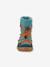 Bottes pieds nus enfants BAREFOOT TEX TRACK WOOL Froddo bleu+bleu pétrole+gris 12 - vertbaudet enfant 