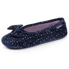 Vêtements de grossesse-Chaussons ballerines suédine, semelle souple, mousse à mémoire forme