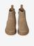Boots enfant garçon cuir zippées et élastiquées beige+marine 4 - vertbaudet enfant 