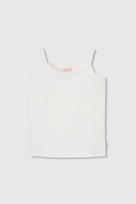 Débardeur fille en coton Blanc 2 - vertbaudet enfant 