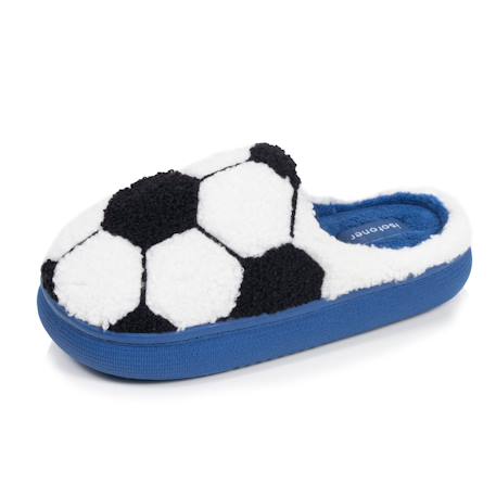 Chaussons mules maille bouclette semelle bloup extra confort Bleu 1 - vertbaudet enfant 