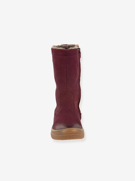 Filles Bottes PULSE TEX STAR BOOTS WOOL Froddo bordeaux+noir 7 - vertbaudet enfant 