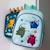 Sac à dos isotherme fleurs du jardin Bleu menthol+Kaki+Rose+Saumon+Vert 3 - vertbaudet enfant 