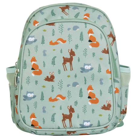 Sac à dos isotherme fleurs du jardin Kaki+Vert+Violet, blanc, jaune 11 - vertbaudet enfant 