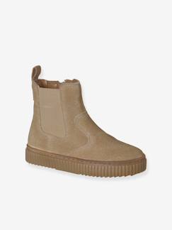 Chaussures-Chaussures garçon 23-38-Boots enfant garçon cuir zippées et élastiquées