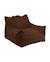 Fauteuil club pouf ado en teddy Biscuit+Warm hazel 12 - vertbaudet enfant 