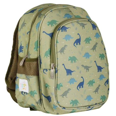 Sac à dos isotherme fleurs du jardin Kaki+Vert+Violet, blanc, jaune 1 - vertbaudet enfant 