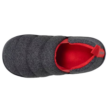 Chaussons mocassins polaire chinée semelle bloup extra confort Gris chiné 2 - vertbaudet enfant 
