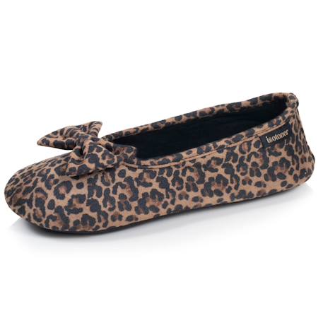 Chaussons ballerines suédine, semelle souple, mousse à mémoire forme Léopard beige+Marine+Noir 1 - vertbaudet enfant 