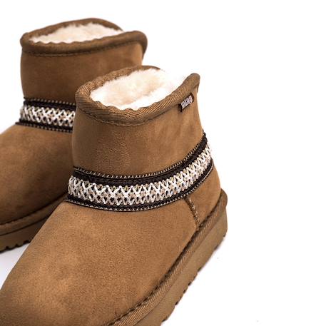 Bottines filles textile sans fermeture- ouverts Brown 5 - vertbaudet enfant 