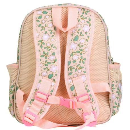 Sac à dos isotherme fleurs du jardin Bleu menthol+Kaki+Rose+Saumon+Vert 22 - vertbaudet enfant 