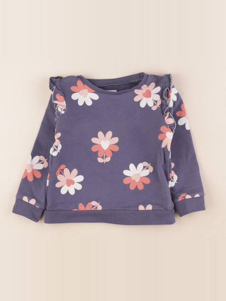 Sweat - 2 ans Rose, violet 1 - vertbaudet enfant 