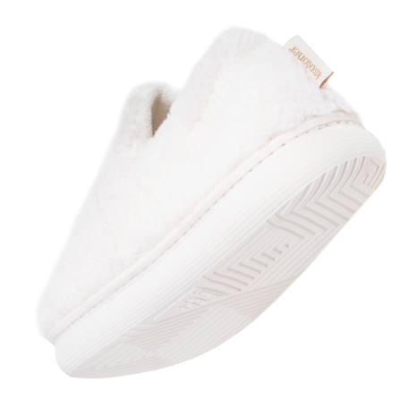 Chaussons mocassins maille bouclette semelle bloup extra confort Ivoire 5 - vertbaudet enfant 