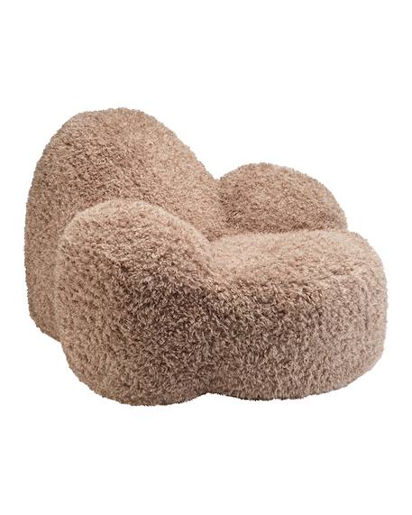 Fauteuil Momo pouf ado en yeti Cream+Truffle 7 - vertbaudet enfant 
