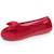 Chaussons ballerines microvelours semelle ergonomique, mousse à mémoire forme Noir+Rayures canard+Rouge 13 - vertbaudet enfant 