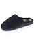Chaussons mules microvelours semelle ergonomique, mousse à mémoire forme Marine+Noir+Rayures canard 12 - vertbaudet enfant 