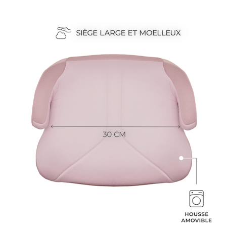 Réhausseur Auto Kinderkraft I-BOOST I-SIZE avec ISOFIX, Conforme R129 i-Size, Accoudoirs Ergonomiques et Assise Confort Gris+Noir+Rose+Vert 17 - vertbaudet enfant 