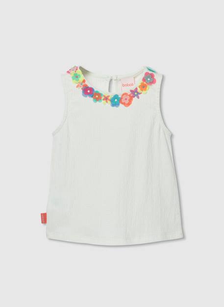 T-shirt fille coton Gris 2 - vertbaudet enfant 
