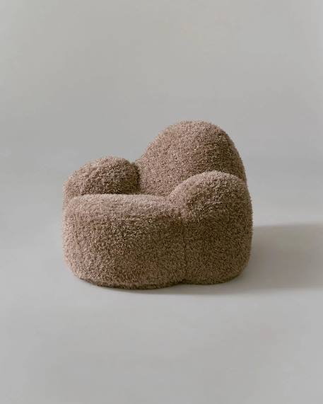 Fauteuil Momo pouf ado en yeti Cream+Truffle 12 - vertbaudet enfant 