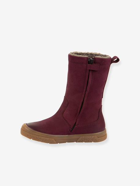 Filles Bottes PULSE TEX STAR BOOTS WOOL Froddo bordeaux+noir 3 - vertbaudet enfant 