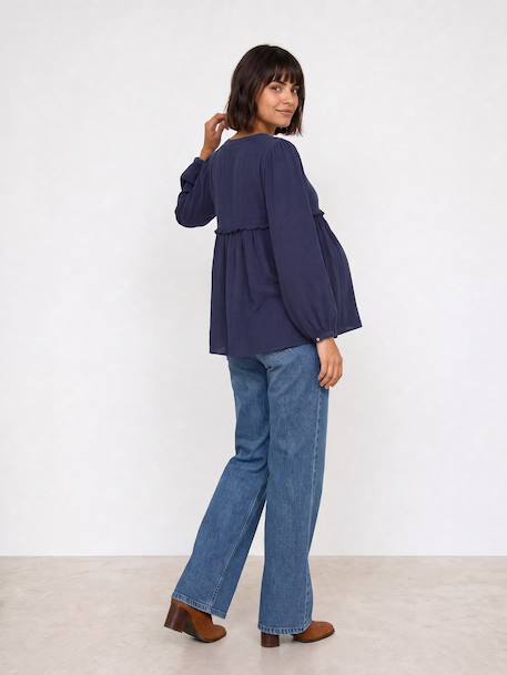 Chemise grossesse et allaitement bleu ardoise 5 - vertbaudet enfant 