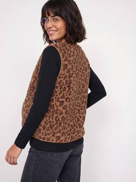 Gilet grossesse et allaitement marron 4 - vertbaudet enfant 