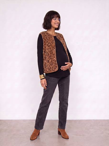 Gilet grossesse et allaitement marron 2 - vertbaudet enfant 