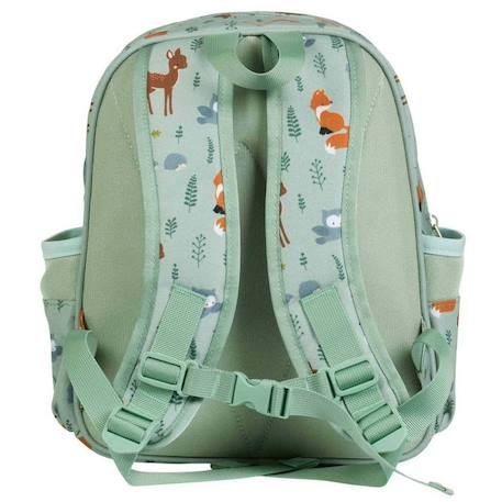 Sac à dos isotherme fleurs du jardin Kaki+Vert+Violet, blanc, jaune 10 - vertbaudet enfant 