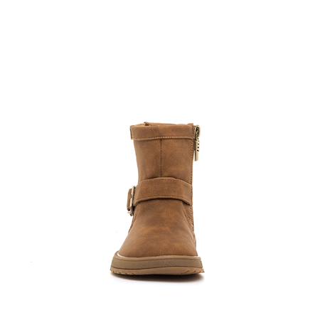 Bottines filles synthétique fermeture éclair Black+Brown+Moka 5 - vertbaudet enfant 