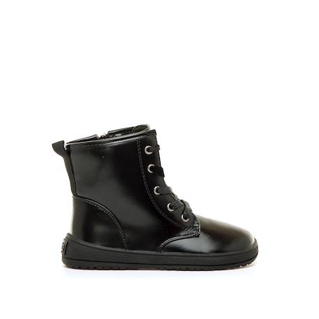 Bottines filles synthétique fermeture éclair Black+Grey 1 - vertbaudet enfant 