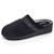 Chaussons mules microvelours mousse à mémoire forme talon 3,7 cm Noir+Rouge 1 - vertbaudet enfant 