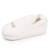 Chaussons mocassins maille bouclette semelle bloup extra confort Ivoire 1 - vertbaudet enfant 