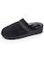 Chaussons mules microvelours mousse à mémoire forme talon 3,7 cm Noir+Rouge 6 - vertbaudet enfant 