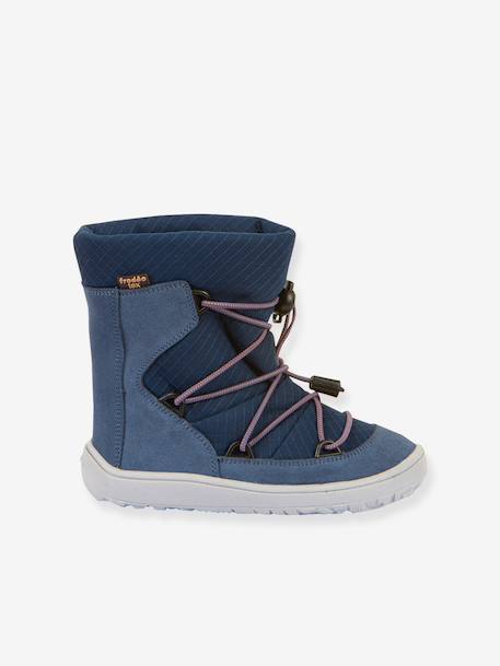 Bottes pieds nus enfants BAREFOOT TEX TRACK WOOL Froddo bleu+bleu pétrole+gris 2 - vertbaudet enfant 