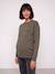 Sweat grossesse et allaitement kaki 7 - vertbaudet enfant 
