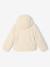 Veste fille à capuche sherpa imprimée léopard écru+marron imprimé 2 - vertbaudet enfant 