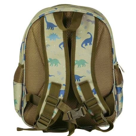 Sac à dos isotherme fleurs du jardin Kaki+Vert+Violet, blanc, jaune 4 - vertbaudet enfant 