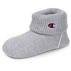 Vêtements de grossesse-Legging, collant-Chaussons bottillons polaire chinée doux pantoufle confort maison en hiver