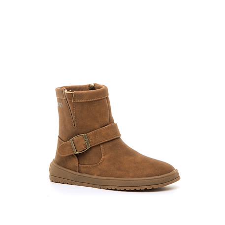 Bottines filles synthétique fermeture éclair Black+Brown+Moka 4 - vertbaudet enfant 