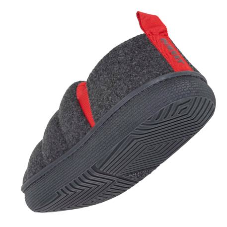 Chaussons mocassins polaire chinée semelle bloup extra confort Gris chiné 5 - vertbaudet enfant 
